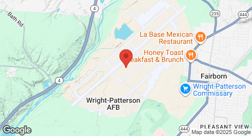 Mapa de Wright-Patterson Air Force Base