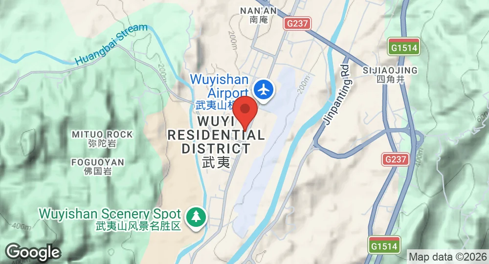 Map of Wuyishan Air Base