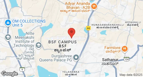 Mapa de Yelahanka AFS