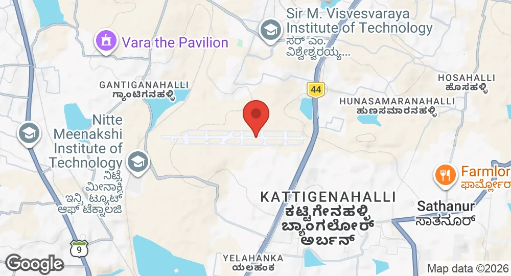 Map of Yelahanka AFS