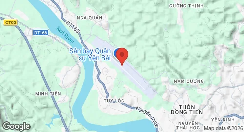 Map of Yên Bái Air Base