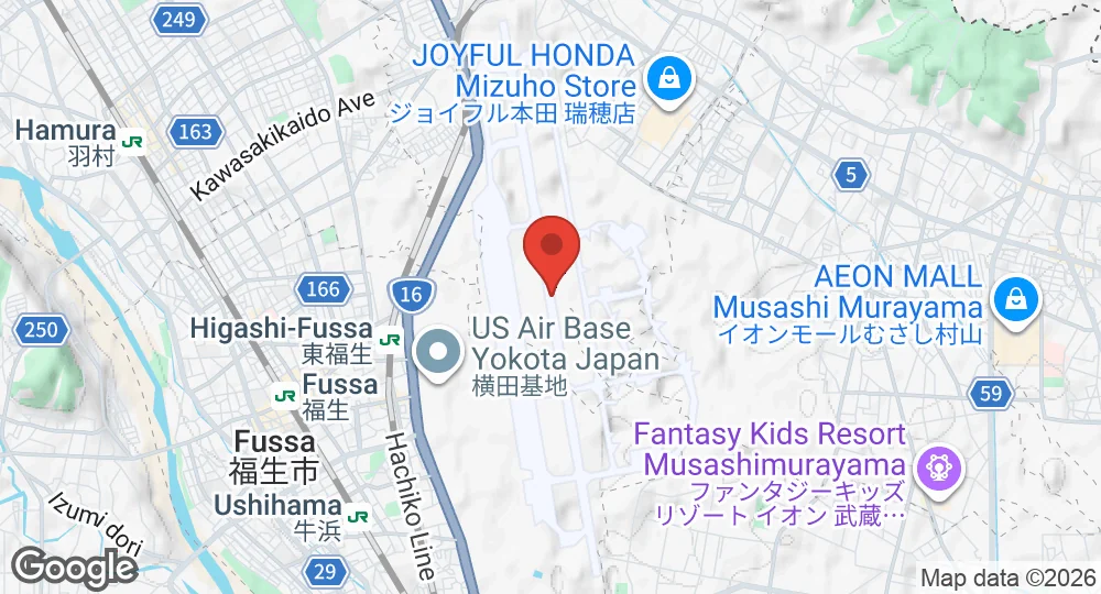Map of Yokota Air Base