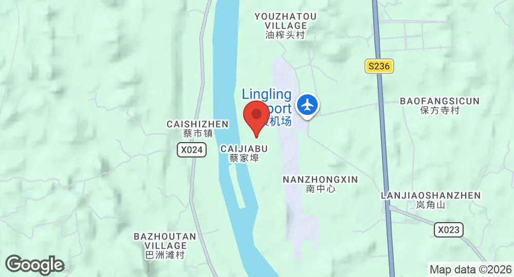 Map of Yongzhou Lingling Airport