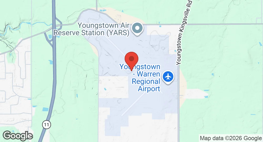 Map of Youngstown Air Reserve Station