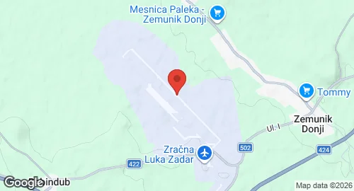 Map of Zadar Airport
