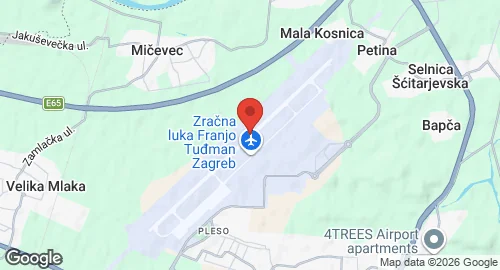 Map of Zagreb Airport