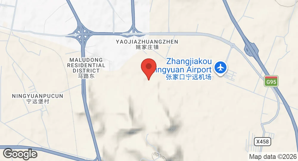 Map of Zhangjiakou Air Base
