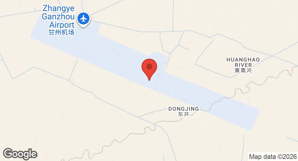 Map of Zhangye Southeast Air Base