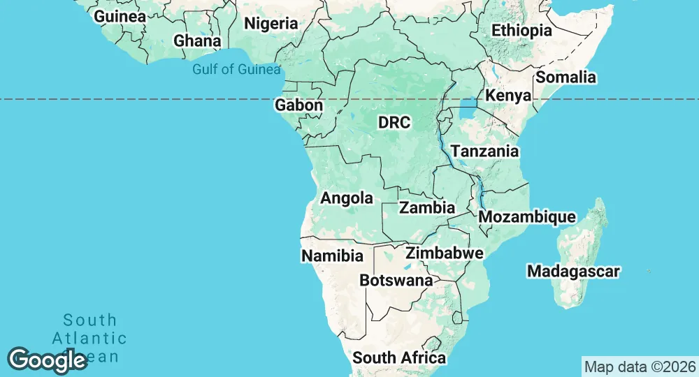 Map of Angola
