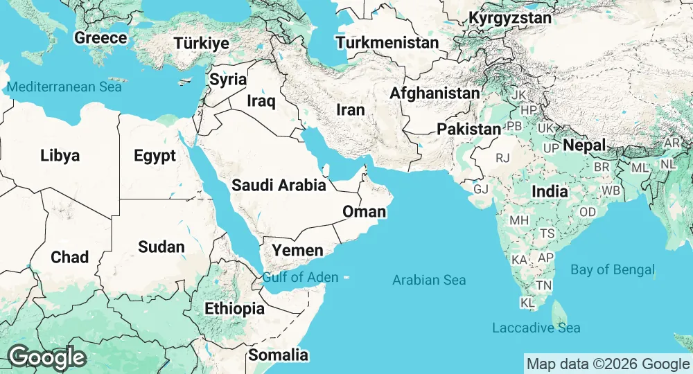 Map of United Arab Emirates