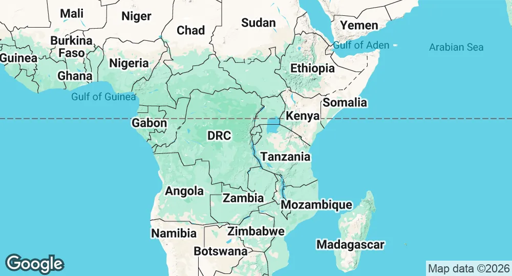 Map of Burundi
