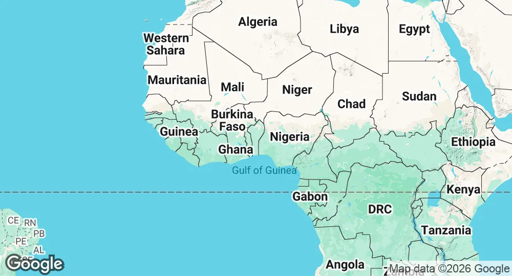 Map of Benin