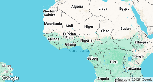 Map of Benin