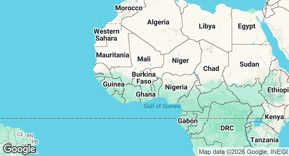 Map of Burkina Faso