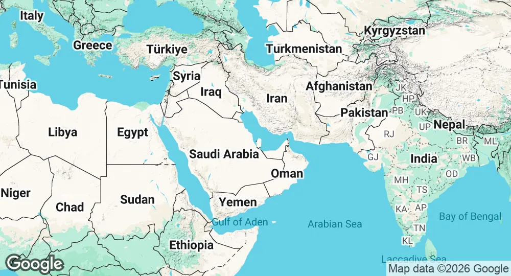 Map of Bahrain