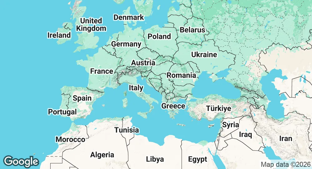 Map of Bosnia and Herzegovina