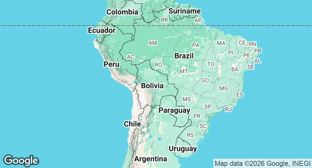 Map of Bolivia