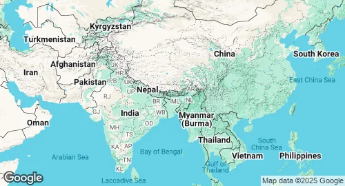 Map of Bhutan