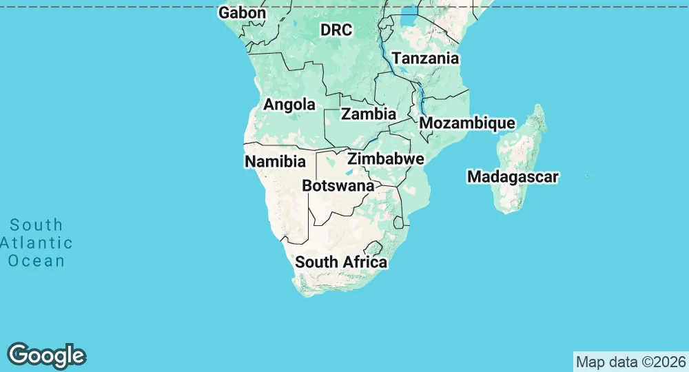 Map of Botswana