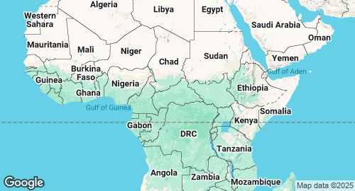 Map of Central African Republic
