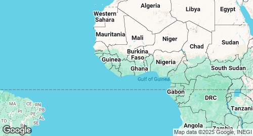 Map of Ivory Coast