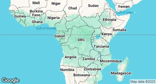 Map of Congo Democratic Republic