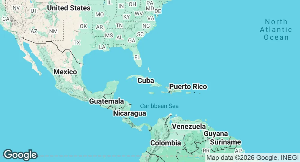 Map of Cuba