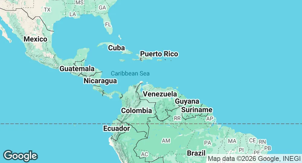 Map of Curaçao