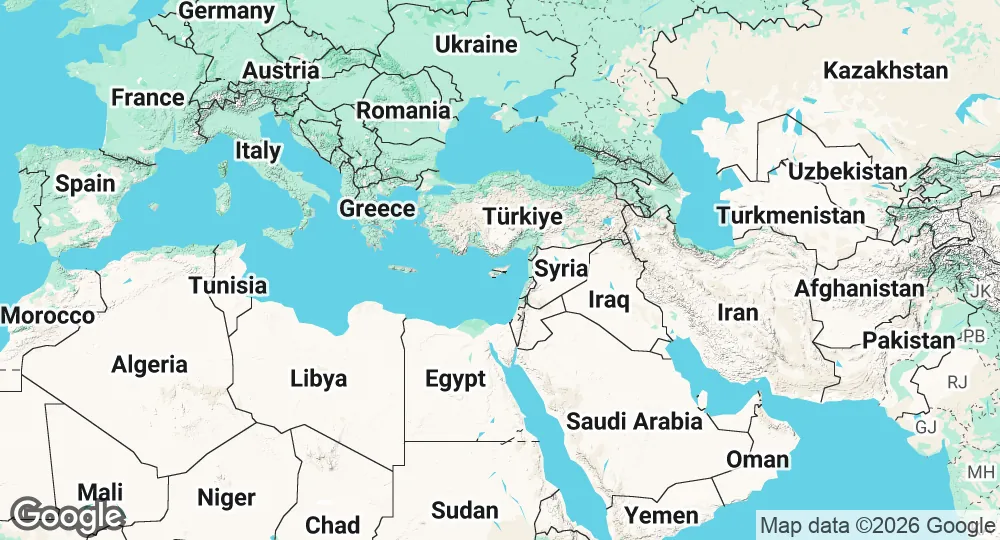 Map of Cyprus