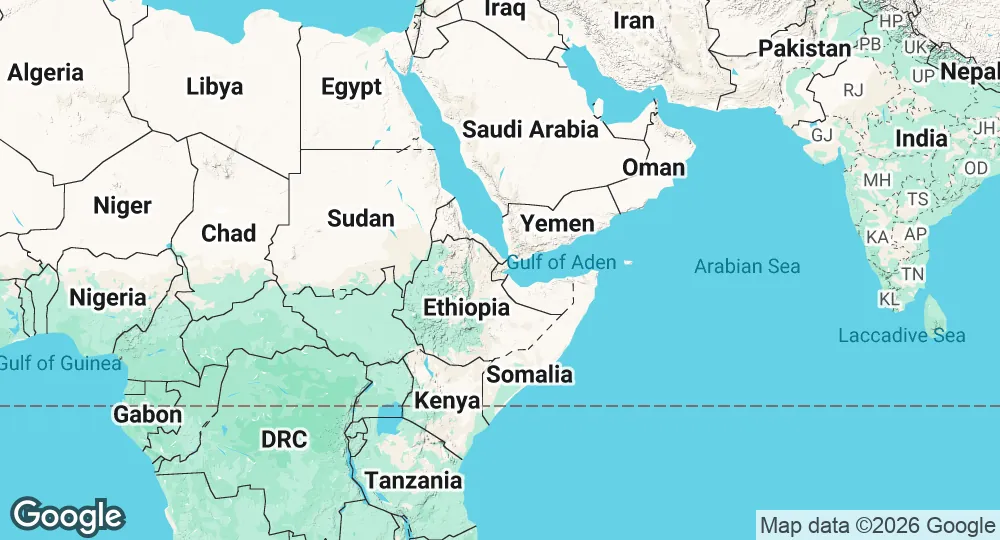Map of Djibouti