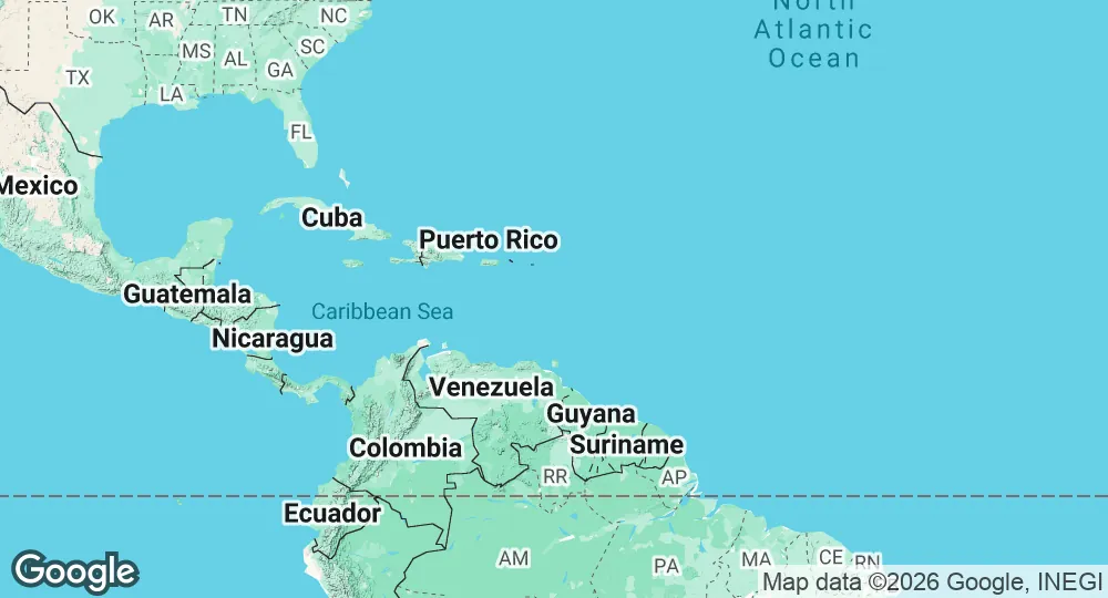 Map of Dominica