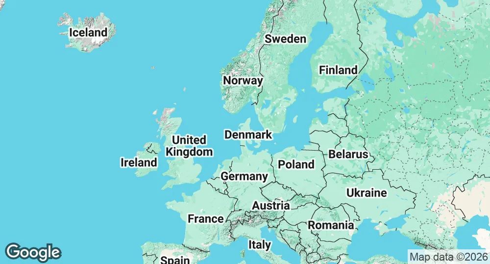 Map of Denmark
