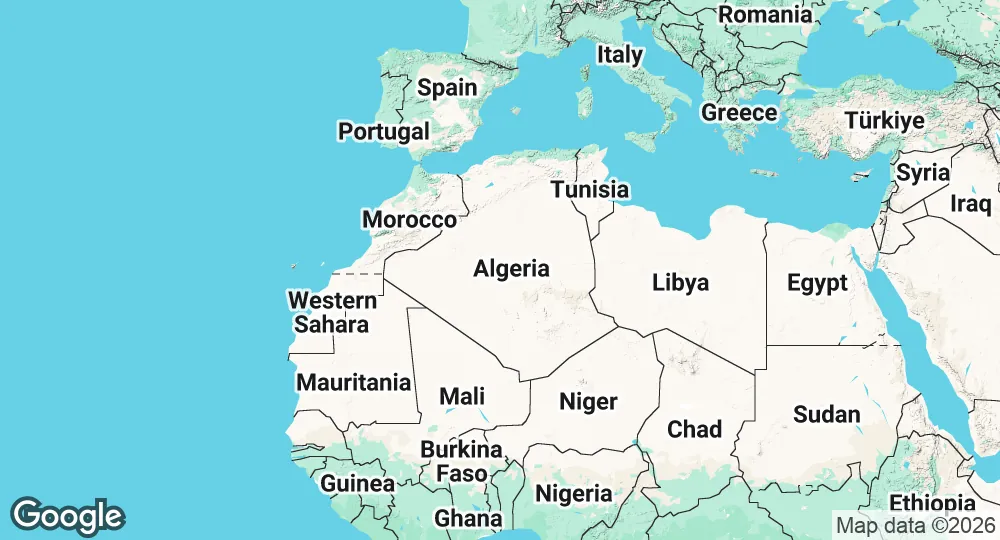 Map of Algeria