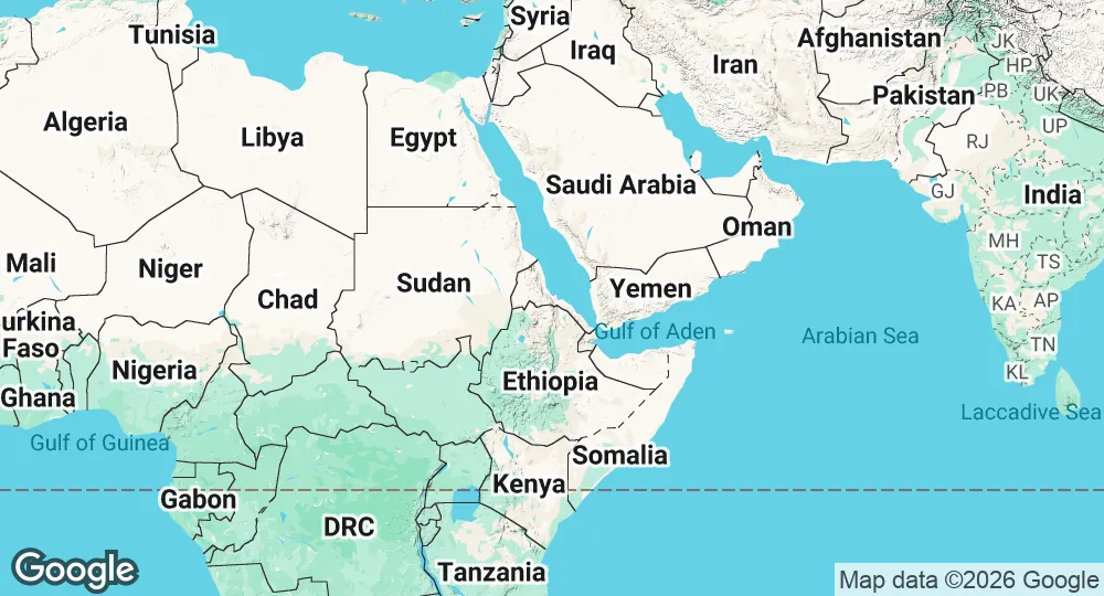 Map of Eritrea
