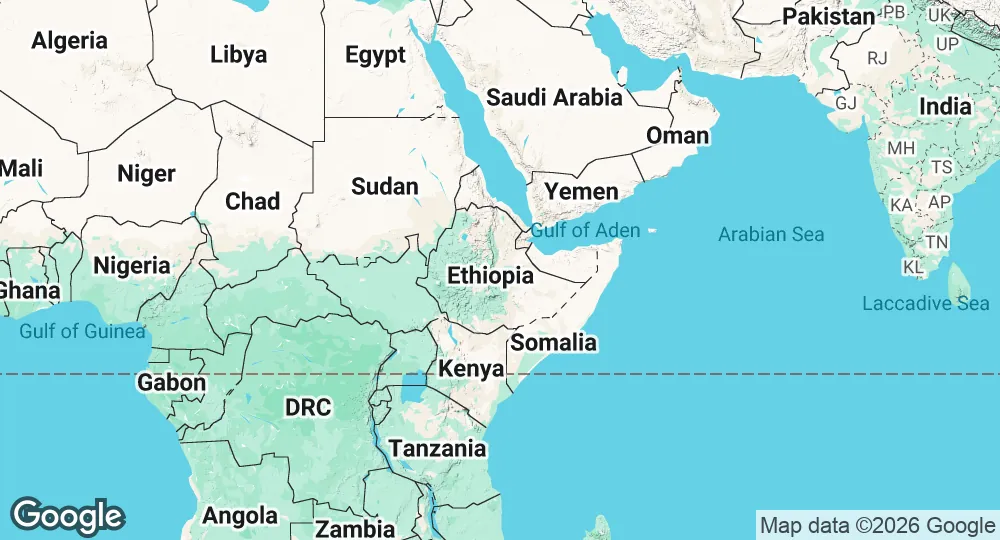 Map of Ethiopia