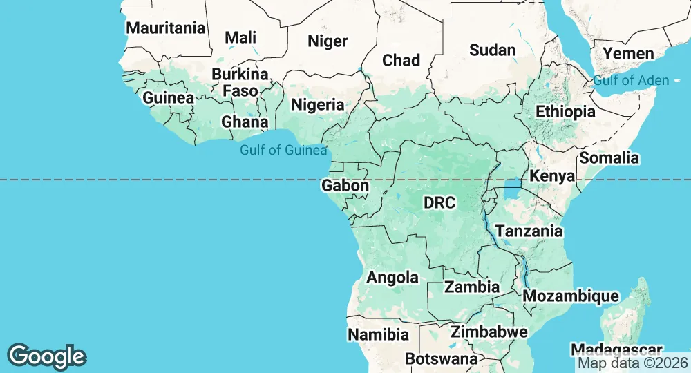 Map of Gabon