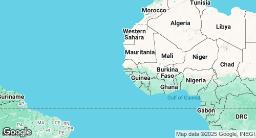 Mapa de Gambia