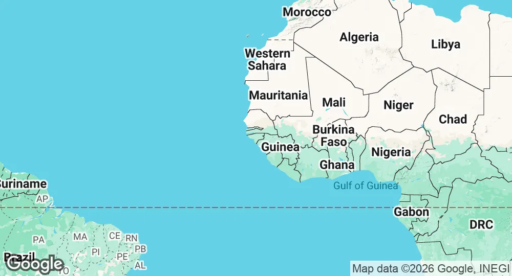 Map of Guinea-Bissau