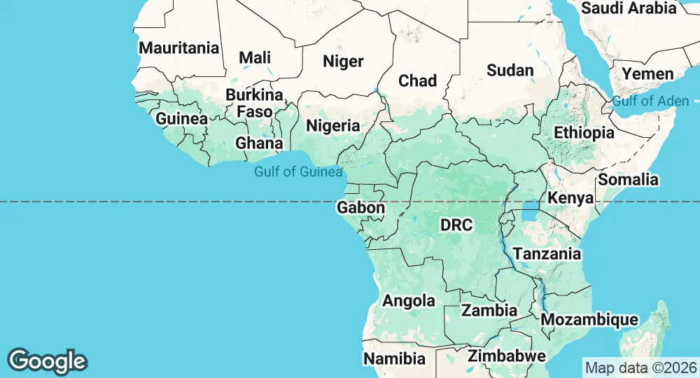 Map of Equatorial Guinea