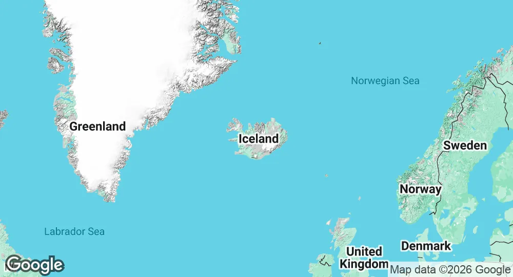 Map of Iceland