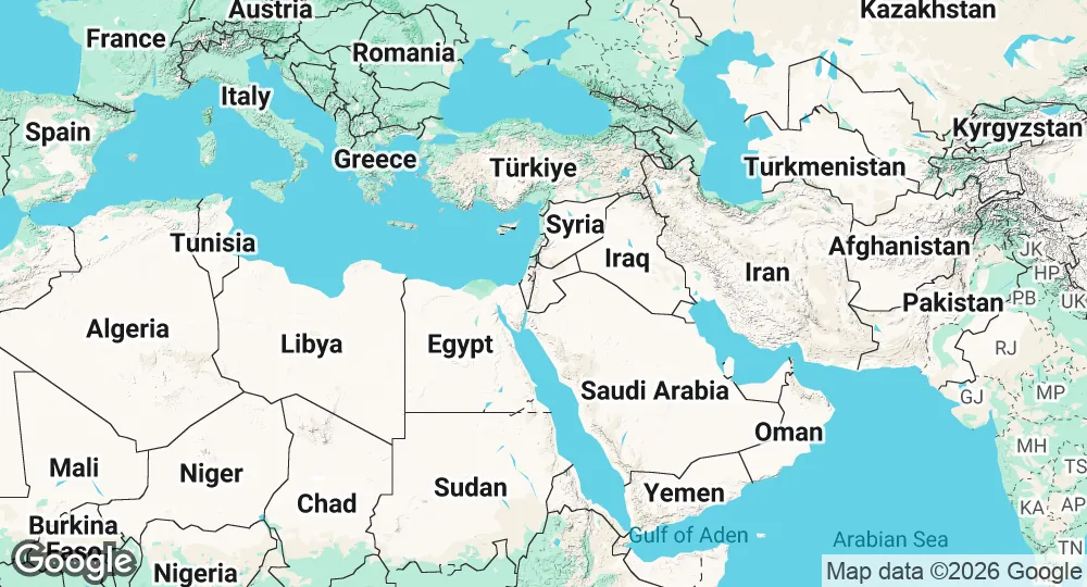 Map of Jordan