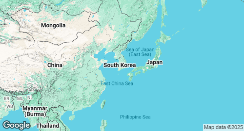 Map of South Korea