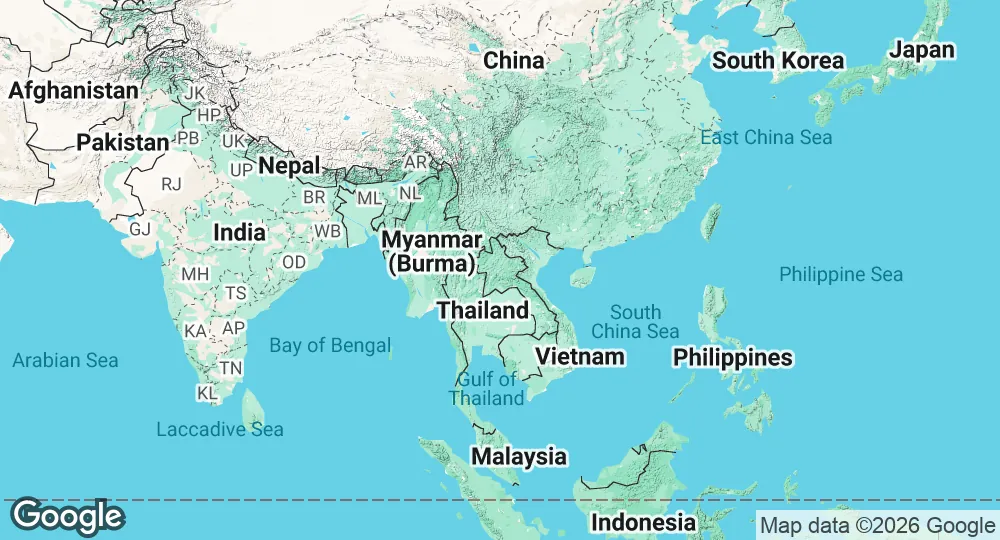 Map of Laos