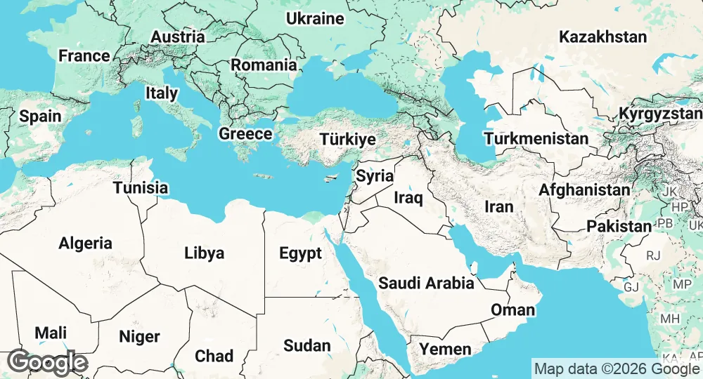 Map of Lebanon