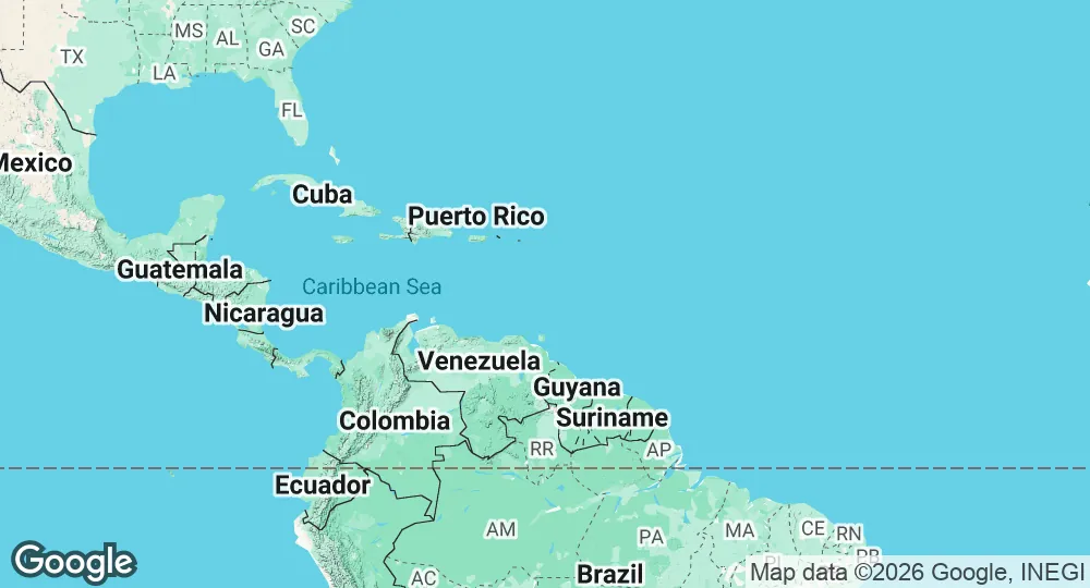 Map of Saint Lucia