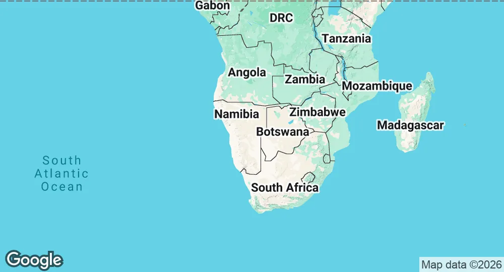 Map of Namibia