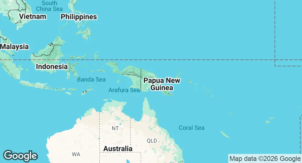 Map of Papua New Guinea