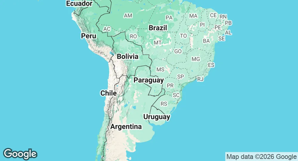 Map of Paraguay