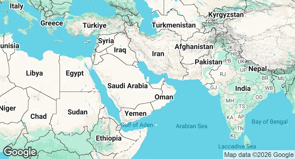 Map of Qatar