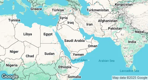 Map of Saudi Arabia